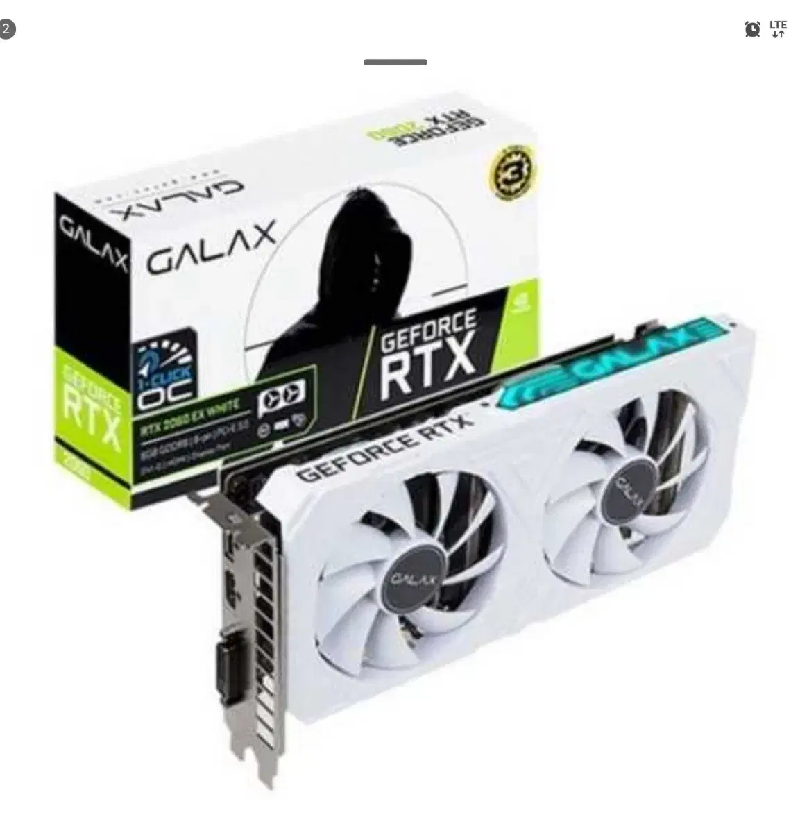 갤럭시 GALAX 지포스 RTX 2060 WHITE 판매합니다.